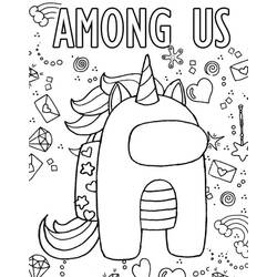 Among Us (Video Games) coloring page #171920 to print and color