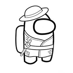 Among Us (Video Games) coloring page #171922 to print and color