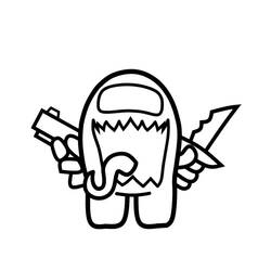 Among Us (Video Games) coloring page #171949 to print and color
