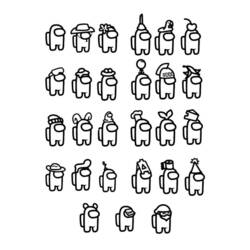 Among Us (Video Games) coloring page #171963 to print and color