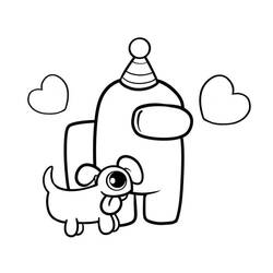 Among Us (Video Games) coloring page #171980 to print and color