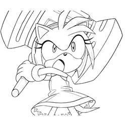 Amy Rose (Video Games) coloring page #184211 to print and color