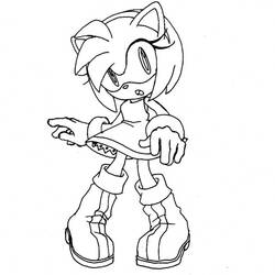 Amy Rose (Video Games) coloring page #184212 to print and color