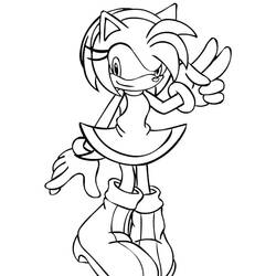 Amy Rose (Video Games) coloring page #184213 to print and color