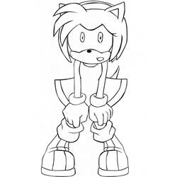 Amy Rose (Video Games) coloring page #184214 to print and color
