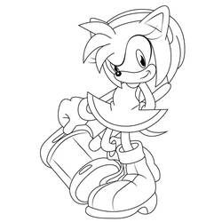 Amy Rose (Video Games) coloring page #184217 to print and color