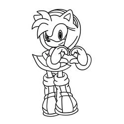Amy Rose (Video Games) coloring page #184221 to print and color