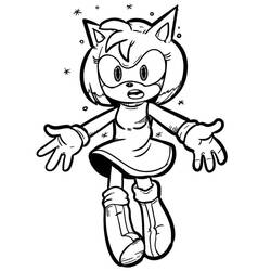 Amy Rose (Video Games) coloring page #184222 to print and color