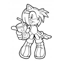 Amy Rose (Video Games) coloring page #184231 to print and color