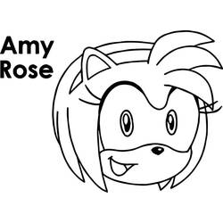 Amy Rose (Video Games) coloring page #184233 to print and color