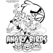 Angry Birds (Video Games) coloring page #25066 to print and color
