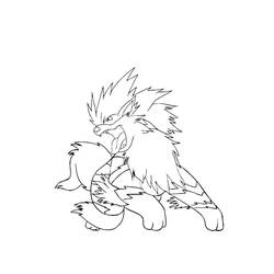 Arcanine (Video Games) coloring page #181818 to print and color