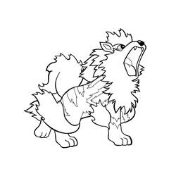 Arcanine (Video Games) coloring page #181819 to print and color