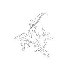 Arceus (Video Games) coloring page #181846 to print and color