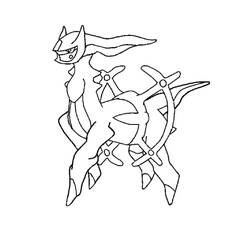 Arceus (Video Games) coloring page #181848 to print and color