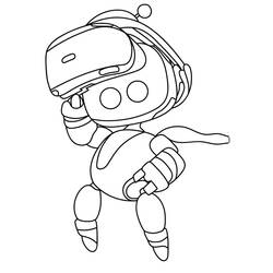 Astro Bot (Video Games) coloring page #221845 to print and color
