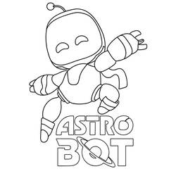 Astro Bot - Free printable coloring pages