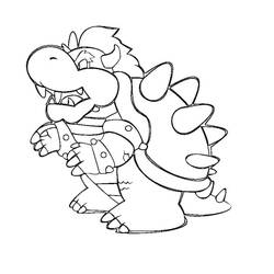 Bowser (Video Games) coloring page #195982 to print and color