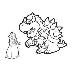 Bowser (Video Games) coloring page #195987 to print and color