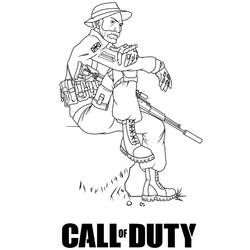 Call of Duty (Video Games) coloring page #199001 to print and color