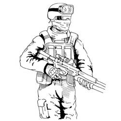Call of Duty (Video Games) coloring page #199004 to print and color