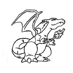 Charizard (Video Games) coloring page #179548 to print and color