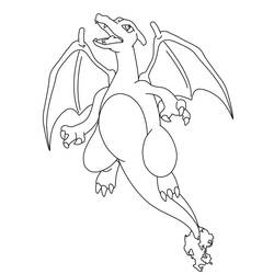 Charizard (Video Games) coloring page #179552 to print and color