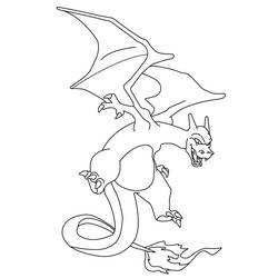 Charizard (Video Games) coloring page #179554 to print and color