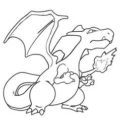 Charizard (Video Games) coloring page #179555 to print and color