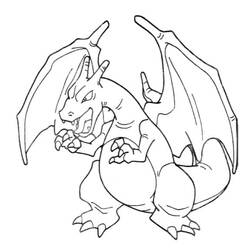 Charizard (Video Games) coloring page #179560 to print and color
