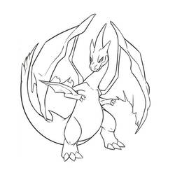 Charizard (Video Games) coloring page #179563 to print and color