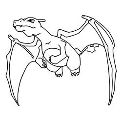 Charizard (Video Games) coloring page #179565 to print and color