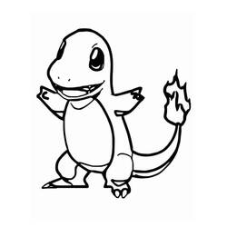 Charmander (Video Games) coloring page #178743 to print and color