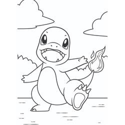 Charmander (Video Games) coloring page #178745 to print and color