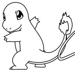 Charmander (Video Games) coloring page #178746 to print and color