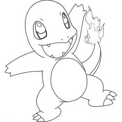 Charmander (Video Games) coloring page #178750 to print and color