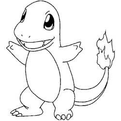 Charmander (Video Games) coloring page #178751 to print and color