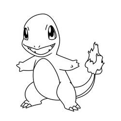 Charmander (Video Games) coloring page #178752 to print and color