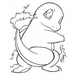 Charmander (Video Games) coloring page #178756 to print and color