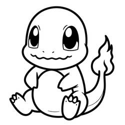 Charmander (Video Games) coloring page #219016 to print and color