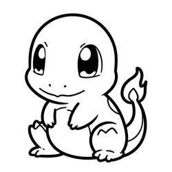 Charmander (Video Games) coloring page #219018 to print and color