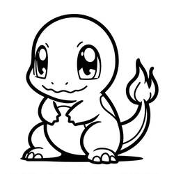 Charmander (Video Games) coloring page #219019 to print and color