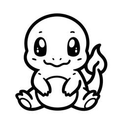 Charmander (Video Games) coloring page #219023 to print and color
