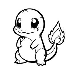 Charmander (Video Games) coloring page #219024 to print and color