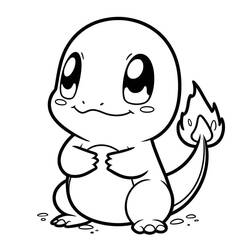 Charmander (Video Games) coloring page #219026 to print and color