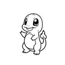 Charmander - Free printable coloring pages