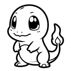 Charmander (Video Games) coloring page #219032 to print and color