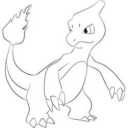 Charmeleon (Video Games) coloring page #218928 to print and color
