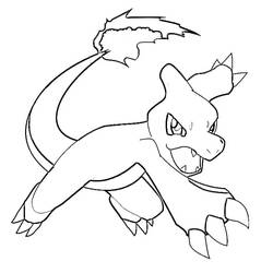 Charmeleon (Video Games) coloring page #218939 to print and color
