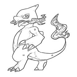 Charmeleon (Video Games) coloring page #218942 to print and color